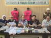 Konferensi Pers, terungkap kasus OTT Disnakertrans, ternyata meresahkan investor  di Sumsel