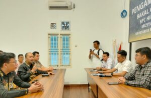 Puluhan pendukung HIPMI, dukung Peby Anggi Pratama, jadi ketua HIPMI Palembang