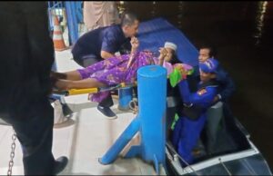 Darurat, Ambulance Apung Polairud Pos Pangkalan Sandar Upang Evakuasi Bumil Melahirkan Bayi Sungsang