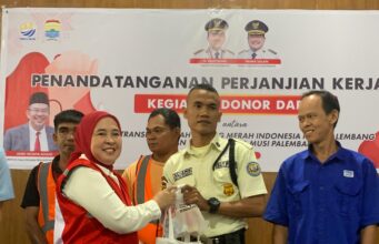 PMI Palembang Gandeng Perumda Tirta Musi, Dorong Gerakan Donor Darah Massal