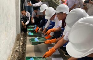 Percantik Wajah Kota Wujudkan ‘Palembang Belagak’, Ratu Dewa Cat Bangunan di Jalan Protokol