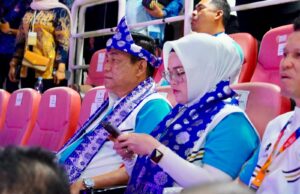 Bupati Muba Dukung Langsung Atlet di PORNAS XVII KORPRI 2025