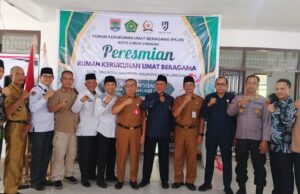 Asisten I Pemerintahan dan Kesra Kota Lubuklinggau Meresmikan Rumah Kerukunan Umat Beragama