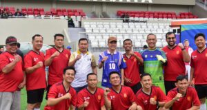 Buka Pertandingan Persahabatan, Ratu Dewa Saksikan Langsung Kemenangan Tipis Korpri FC atas David FC