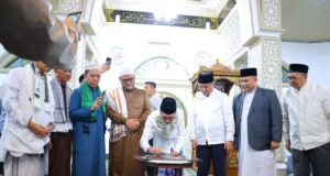 Resmikan Masjid Babussalam, Ratu Dewa Bernostalgia