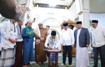 Resmikan Masjid Babussalam, Ratu Dewa Bernostalgia