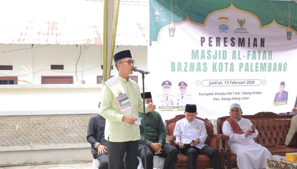 Safari Jumat, Ratu Dewa Resmikan Masjid Al-Fatah Baznas di Talang Kelapa
