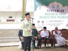 Safari Jumat, Ratu Dewa Resmikan Masjid Al-Fatah Baznas di Talang Kelapa