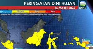 Dampak Siklon Tropis Narelle, Hujan Lebat Mengintai Sejumlah Wilayah