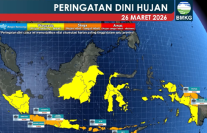Dampak Siklon Tropis Narelle, Hujan Lebat Mengintai Sejumlah Wilayah