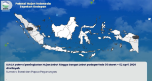 La Nina Lemah dan MJO Aktif Picu Hujan Lebat hingga Awal April 2026