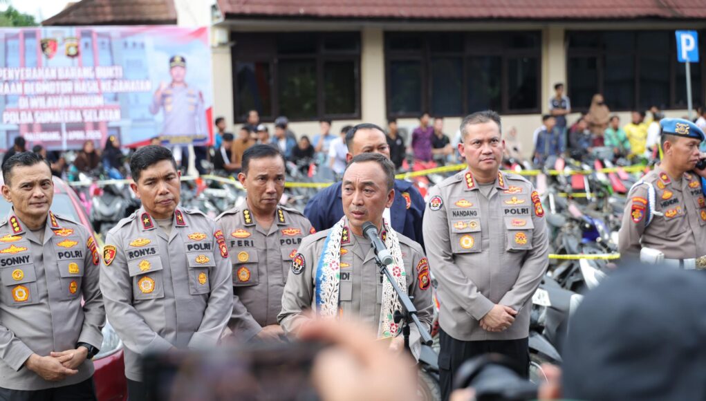 Kapolda Sumsel Serahkan 497 Kendaraan Hasil Kejahatan, Wujud Nyata Pemulihan Hak Masyarakat