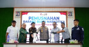 927 Gram Sabu Dimusnahkan, Polres OKI Guncang Jaringan Narkoba