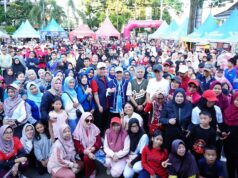 Sambut HUT Palembang ke-1343, Ribuan Warga IB I Padati Roadshow Jalan Sehat