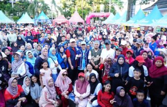 Sambut HUT Palembang ke-1343, Ribuan Warga IB I Padati Roadshow Jalan Sehat