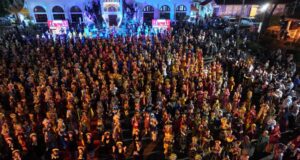 Dari Tepian Musi ke Panggung Dunia, Ribuan Penari Satapa Guncang Palembang