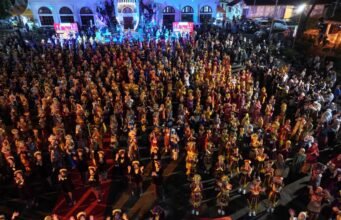 Dari Tepian Musi ke Panggung Dunia, Ribuan Penari Satapa Guncang Palembang