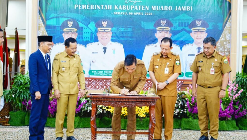 Teken MoU Kerjasama Muba-Muaro Jambi, Langkah Strategis Hadapi Tantangan Perbatasan