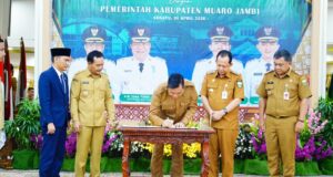 Teken MoU Kerjasama Muba-Muaro Jambi, Langkah Strategis Hadapi Tantangan Perbatasan