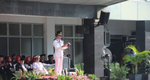 Wali Kota Palembang Ratu Dewa Pimpin Upacara Otda XXX