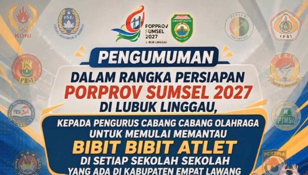 Empat Lawang Genjot Pembibitan Atlet, , Cabor Diminta Jemput Bola ke Sekolah Demi Porprov Sumsel 2027