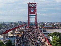 Tak Hanya Warga Palembang, Wisatawan Antusias Coba Car Free Day,Ratu Dewa Rencanakan Jadi Agenda Mingguan