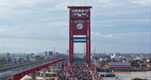 Tak Hanya Warga Palembang, Wisatawan Antusias Coba Car Free Day,Ratu Dewa Rencanakan Jadi Agenda Mingguan