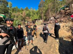 Gerebek Lokasi Tambang Ilegal di Bone Bolango, Ditreskrimsus Polda Gorontalo Segel Lubang PETI