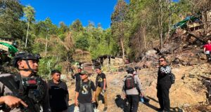 Gerebek Lokasi Tambang Ilegal di Bone Bolango, Ditreskrimsus Polda Gorontalo Segel Lubang PETI
