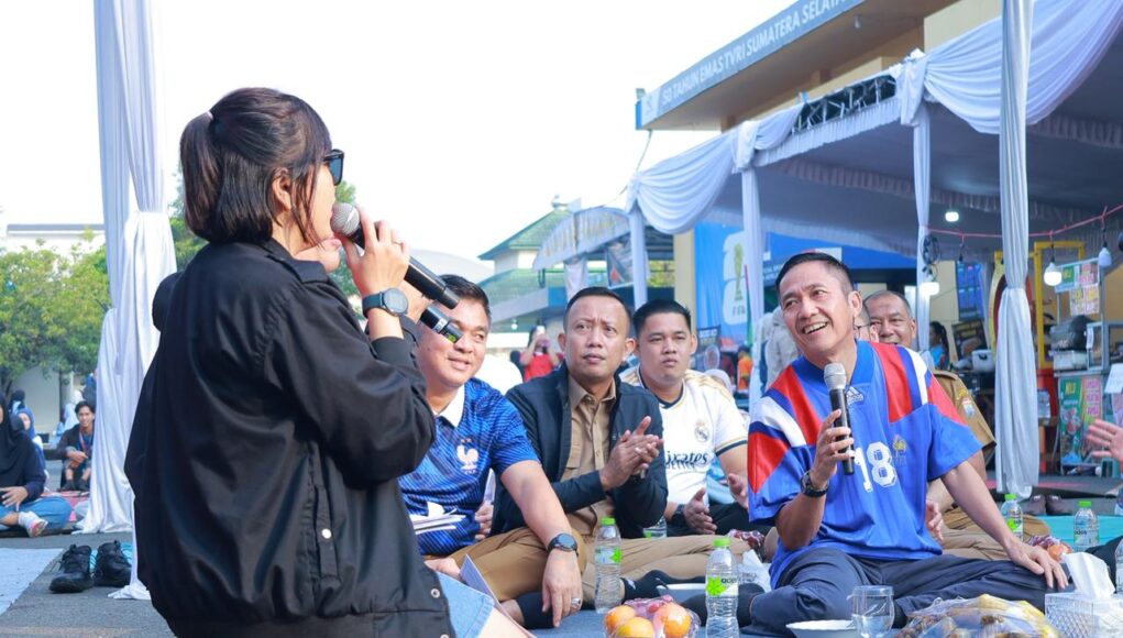 Nobar Piala Dunia di TVRI Sumsel, Ratu Dewa Dukung UMKM dan Jaga Kebersihan Kota