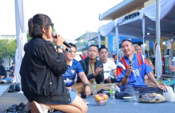 Nobar Piala Dunia di TVRI Sumsel, Ratu Dewa Dukung UMKM dan Jaga Kebersihan Kota
