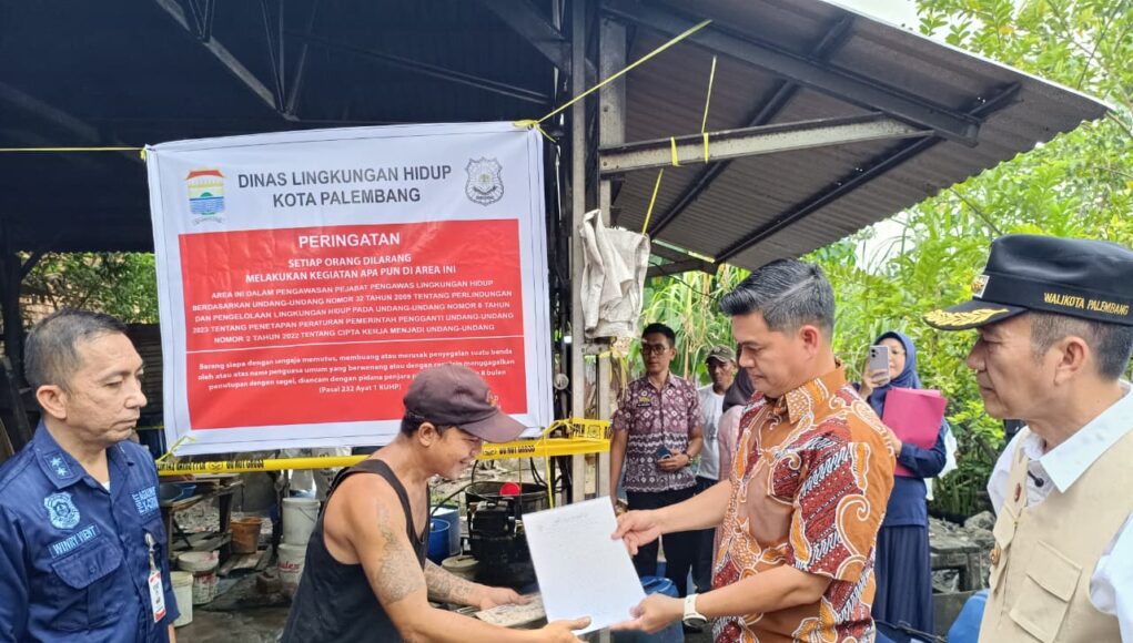 Pemkot Palembang Tutup Sementara 3 Usaha Tahu di Ilir Barat I, Ajak Pelaku Usaha Benahi Pengelolaan Limbah