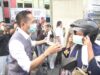 Ratu Dewa turun langsung bagikan masker ditengah kualitas udara Palembang yang memburuk