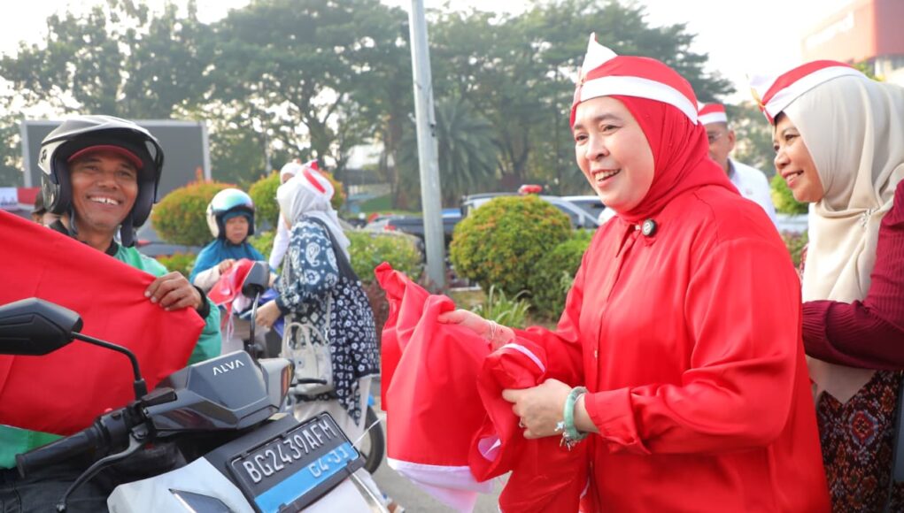 5.000 Bendera Merah Putih Gratis Dibagikan Pemkot Palembang Sambut HUT ke-81 RI