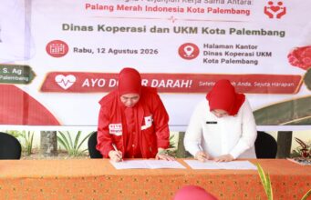 Sambut HUT ke-81 RI, Pemkot Palembang dan PMI Gelar Bakti Sosial Donor Darah