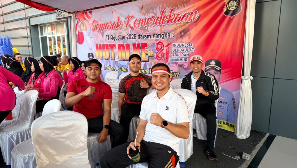 Sambut HUT ke-81 RI, Polres Lahat Gelar Jalan Santai dan Beragam Perlombaan