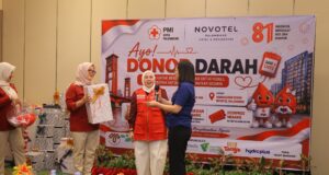 PMI Palembang bersama Novotel Hotel gelar donor darah HUT RI ke 81, 200 kantong terkumpul dalam 30 menit