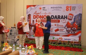 PMI Palembang bersama Novotel Hotel gelar donor darah HUT RI ke 81, 200 kantong terkumpul dalam 30 menit