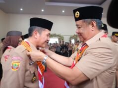 Atas Dukungan untuk Pramuka, Ratu Dewa Raih Penghargaan Lencana Melati
