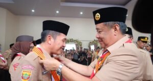 Atas Dukungan untuk Pramuka, Ratu Dewa Raih Penghargaan Lencana Melati