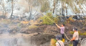 Polda Sumsel Gerak Cepat Tangani Karhutla di Teluk Limau Muara Enim