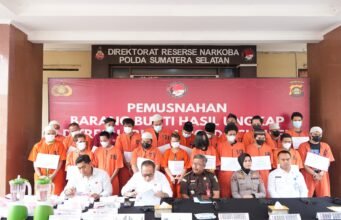 Polda Sumsel Tegaskan Perang terhadap Peredaran Narkoba, Barang Bukti Senilai Rp 2,1 Miliar Dimusnahkan