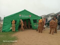 Palembang Diselimuti Kabut Asap, Pemkot Siagakan Posko Kesehatan 24 Jam di Lokasi Karhutla Talang Jambe