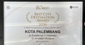 Ampera mendunia, Palembang Sabet Best City Destination Award 2026 di Bali